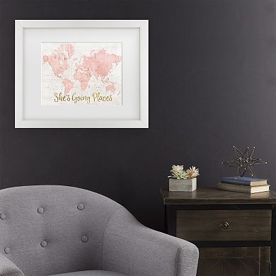 World She's Going Places Framed Wall Art