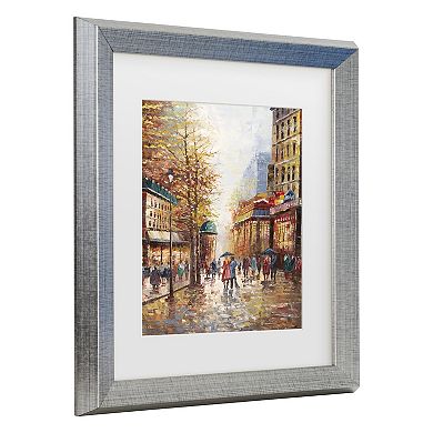 Trademark Fine Art French Street Framed Wall Art