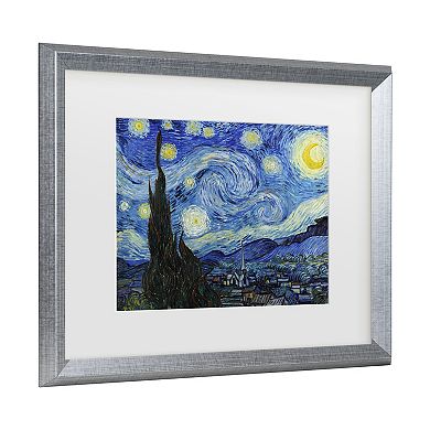 Trademark Fine Art Vincent van Gogh Starry Night Framed Wall Art