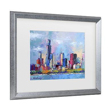 Trademark Fine Art Richard Wallich Chicago 5 Framed Wall Art