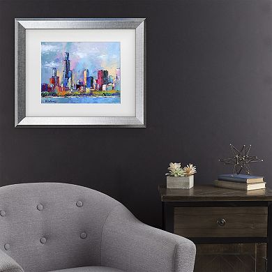 Trademark Fine Art Richard Wallich Chicago 5 Framed Wall Art