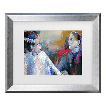 Trademark Fine Art Richard Wallich Frankenstein & His Wife Framed Wall Art