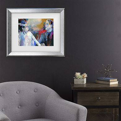 Trademark Fine Art Richard Wallich Frankenstein & His Wife Framed Wall Art
