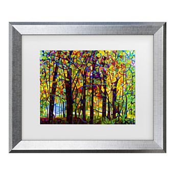 Trademark Fine Art Standing Room Only Trees Framed Wall Art