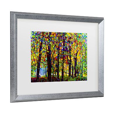 Trademark Fine Art Standing Room Only Trees Framed Wall Art