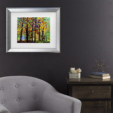 Trademark Fine Art Standing Room Only Trees Framed Wall Art