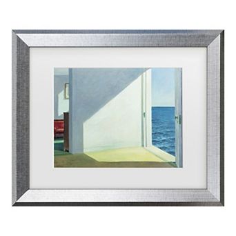 Trademark Fine Art Edward Hopper Rooms by the Sea Matted Framed Art