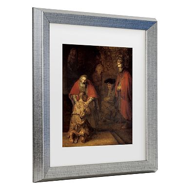 Trademark Fine Art Rembrandt Return of the Prodigal Son Matted Framed Art