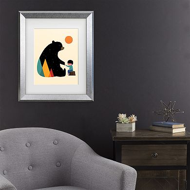 Trademark Fine Art Moises Levy Lightning Tree I Matted Framed Art