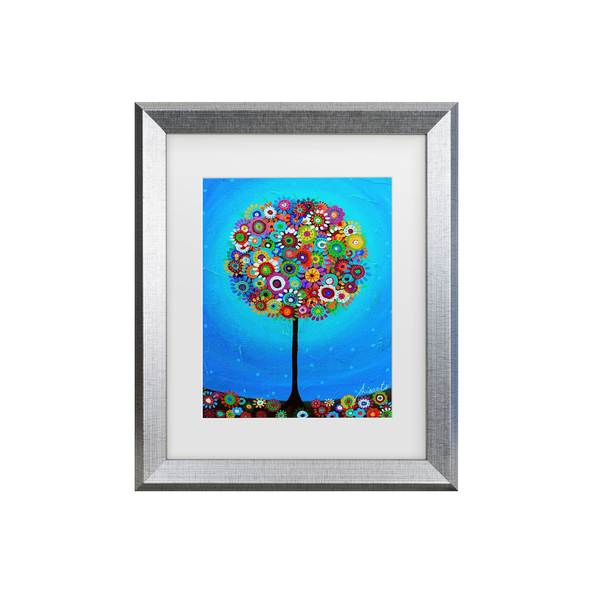 Trademark Fine Art Prisarts Rossmoors Tree Of Life Matted Framed Art, Multi