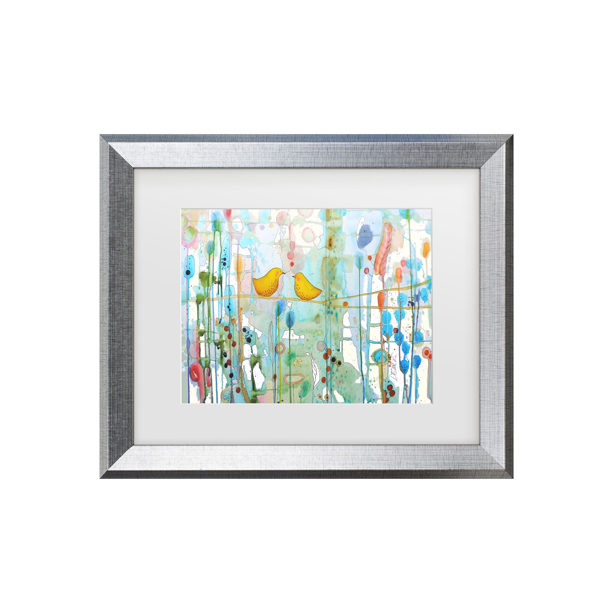 Trademark Fine Art Sylvie Demers Dans Chaque Coeur Matted Framed Art, Multi