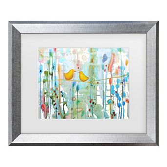 Trademark Fine Art Sylvie Demers Dans Chaque Coeur Matted Framed Art