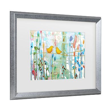Trademark Fine Art Sylvie Demers Dans Chaque Coeur Matted Framed Art