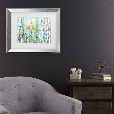 Trademark Fine Art Sylvie Demers Dans Chaque Coeur Matted Framed Art