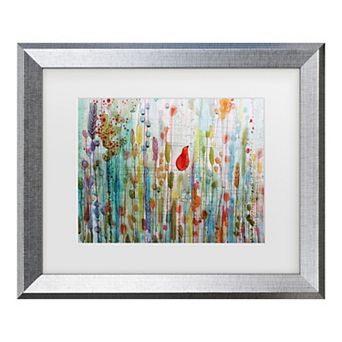 Trademark Fine Art Sylvie Demers Une Ame Dans Le Jardin Matted Framed Art