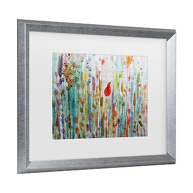 Trademark Fine Art Sylvie Demers Une Ame Dans Le Jardin Matted Framed Art
