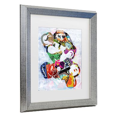 Trademark Fine Art Artpoptart Mario Matted Framed Art