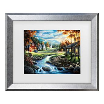 Trademark Fine Art Chuck Black Country Living Matted Framed Art