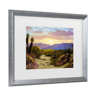 Trademark Fine Art Anthony Casay Desert Scene Matted Framed Art