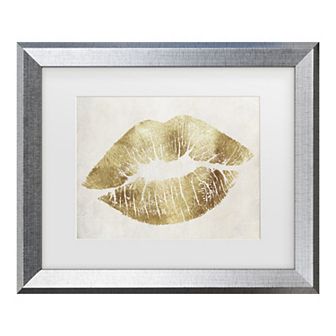 Trademark Fine Art Color Bakery Hollywood Kiss Gold Matted Framed Art