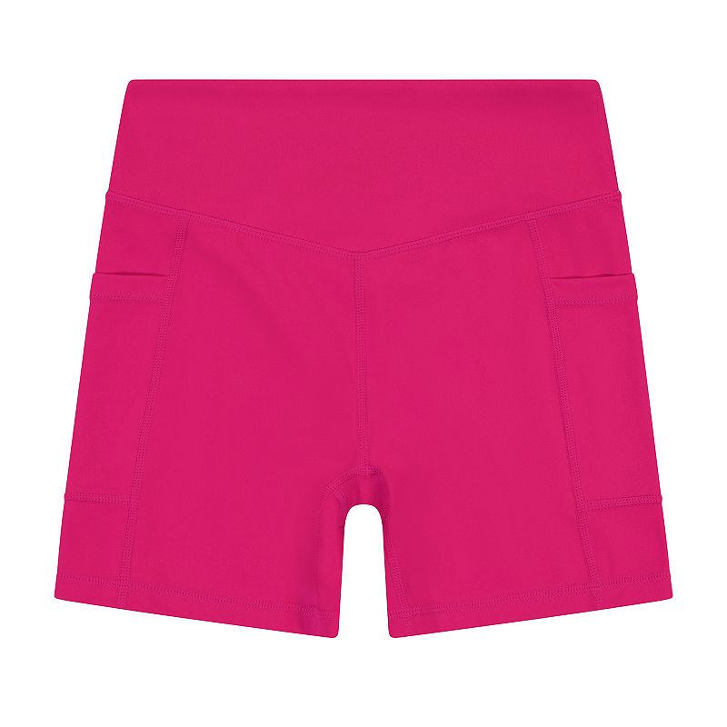 Girls 7-16 Gaiam Om High-Waisted Bike Shorts, Girls, Size: Small, Pink