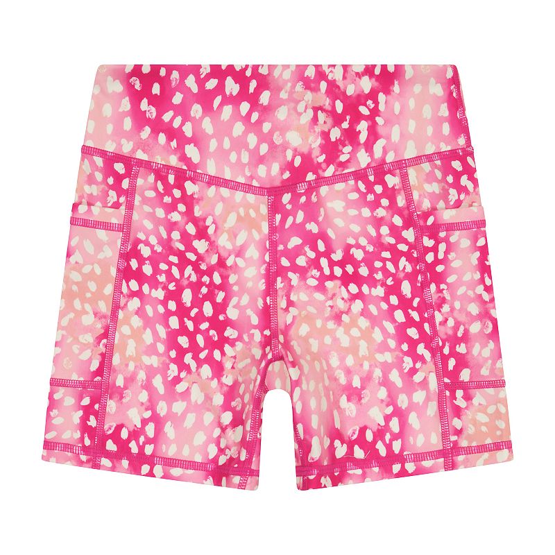 Girls 7-16 Gaiam Om High-Waisted Bike Shorts, Girls, Size: Small, Pink