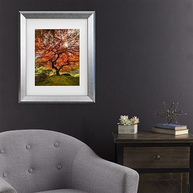 Trademark Fine Art Moises Levy The Tree Vertical Matted Framed Art