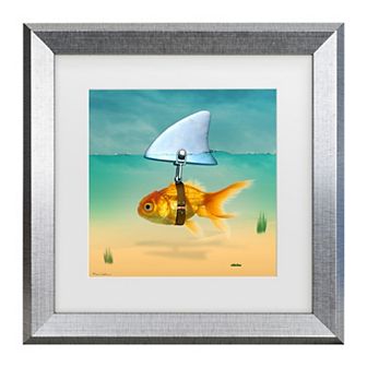 Trademark Fine Art Mark Ashkenazi Gold Fish Matted Framed Art
