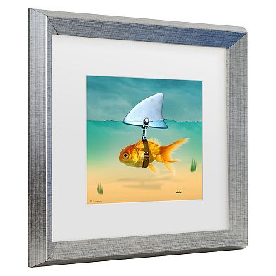Trademark Fine Art Mark Ashkenazi Gold Fish Matted Framed Art