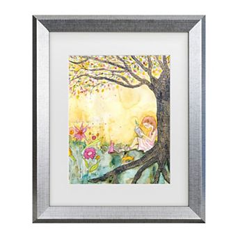 Trademark Fine Art Wyanne Book Nook Matted Framed Art