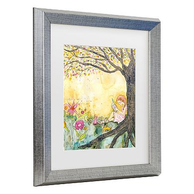 Trademark Fine Art Wyanne Book Nook Matted Framed Art