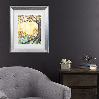 Trademark Fine Art Wyanne Book Nook Matted Framed Art