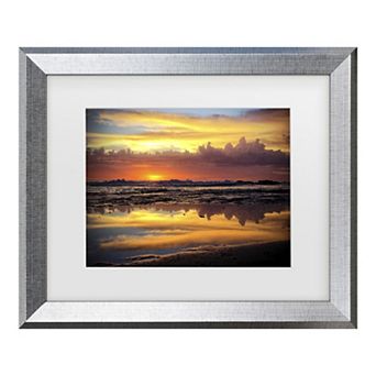 Trademark Fine Art Beata Czyzowska Young Morning Reflections Matted Framed Art