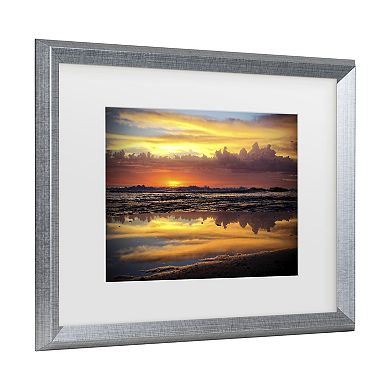Trademark Fine Art Beata Czyzowska Young Morning Reflections Matted Framed Art