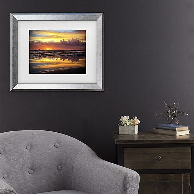 Trademark Fine Art Beata Czyzowska Young Morning Reflections Matted Framed Art