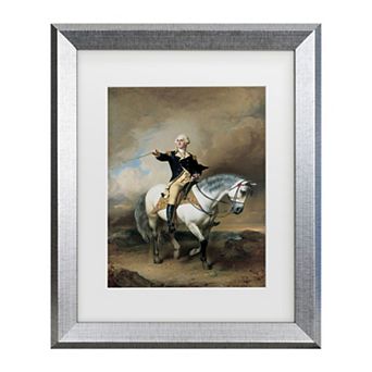 Trademark Fine Art John Faed Portrait of George Washington Matted Framed Art