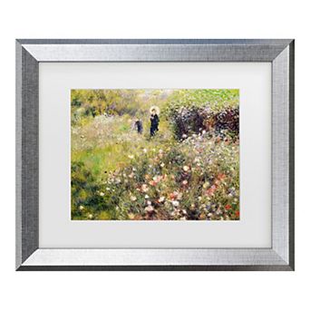 Trademark Fine Art Pierre Renoir Summer Landscape Matted Framed Art