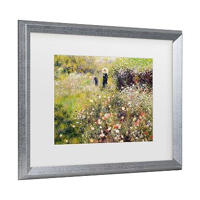 Trademark Fine Art Pierre Renoir Summer Landscape Matted Framed Art