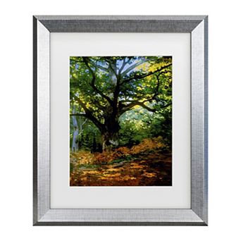 Trademark Fine Art Claude Monet Bodmer Forest Matted Framed Art