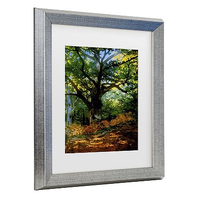 Trademark Fine Art Claude Monet Bodmer Forest Matted Framed Art