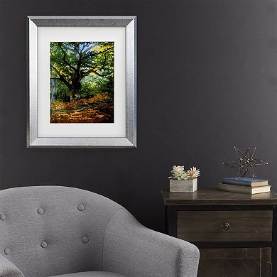 Trademark Fine Art Claude Monet Bodmer Forest Matted Framed Art