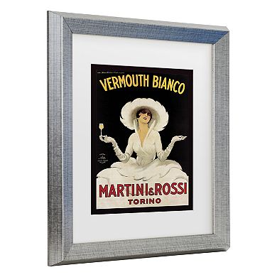 Trademark Fine Art Vermouth Bianco Martini Rossi Vermouth Bianco Martini Rossi Matted Framed Art