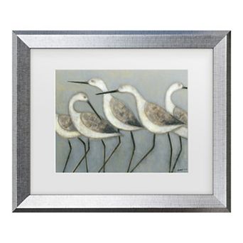 Trademark Fine Art Norman Wyatt Shore Birds I Matted Framed Art