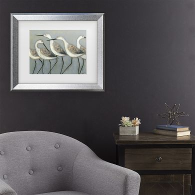 Trademark Fine Art Norman Wyatt Shore Birds I Matted Framed Art