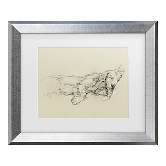Trademark Fine Art Ethan Harper Dog Days III Matted Framed Art