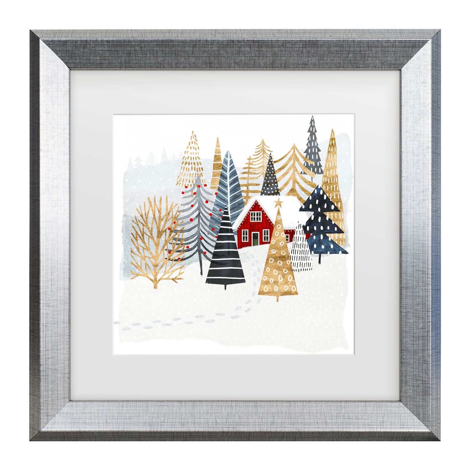 Big Dot Of Happiness Winter Wonderland - Holiday Wall Art And Blue