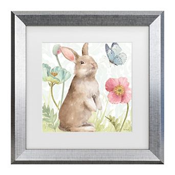 Trademark Fine Art Lisa Audit Spring Softies Bunnies II Matted Framed Art