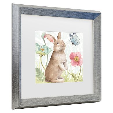 Trademark Fine Art Lisa Audit Spring Softies Bunnies II Matted Framed Art