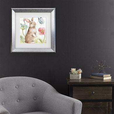 Trademark Fine Art Lisa Audit Spring Softies Bunnies II Matted Framed Art