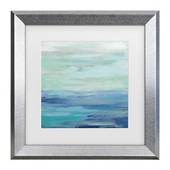 Trademark Fine Art Silvia Vassileva Sunset Beach II No Orange Matted Framed Art